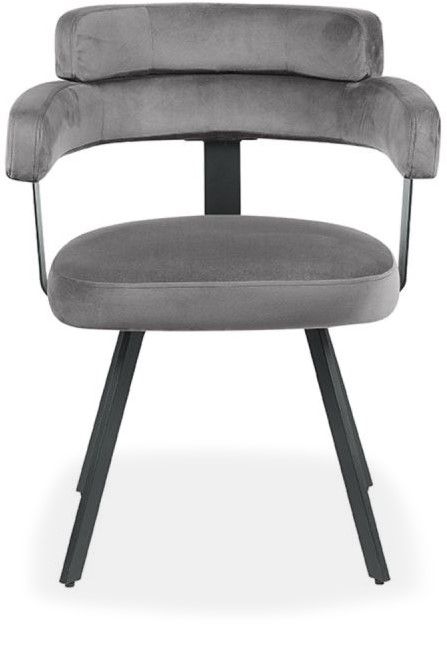 Eetkamerstoel Grijs HU-77.025 Bardio B62 x D57 x H79 cm