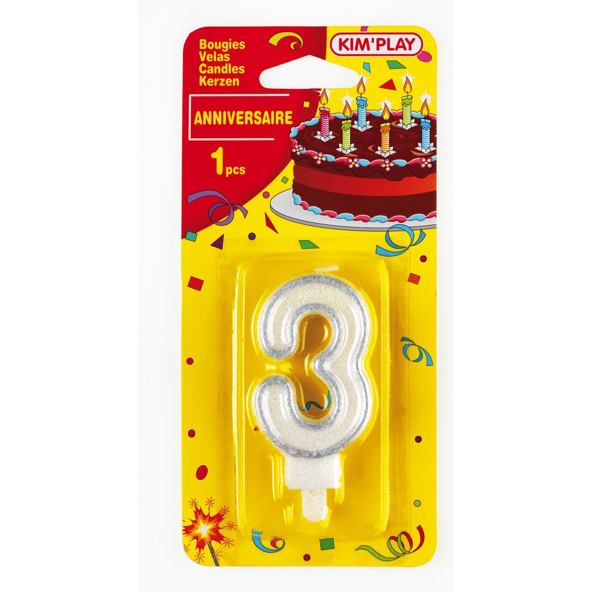 Bougie Chiffre 3