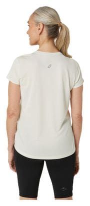 Maillot manches courtes Femme Asics Fujitrail Logo Beige Rose