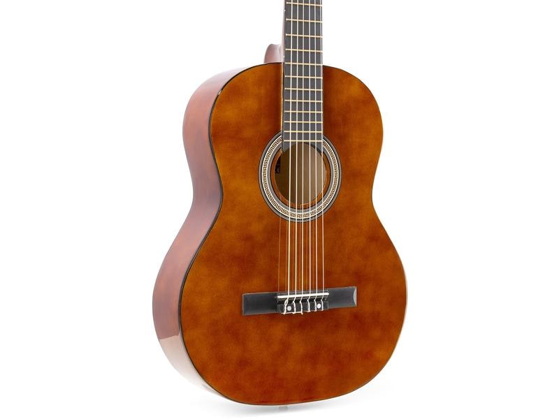 MAX Konzertgitarre SoloArt Set Dark Natural Klassische Gitarre mit Zubehör