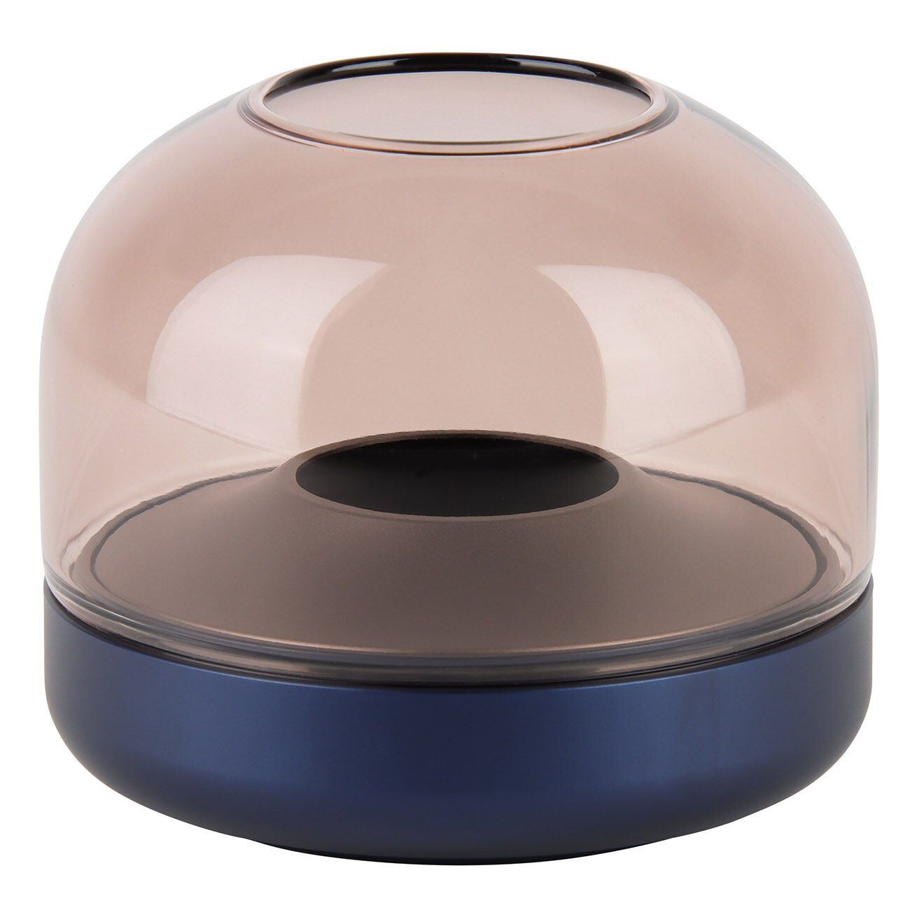 Kooduu Bougeoir Glow 08  bleu foncé - D.9.4x8.1 cm