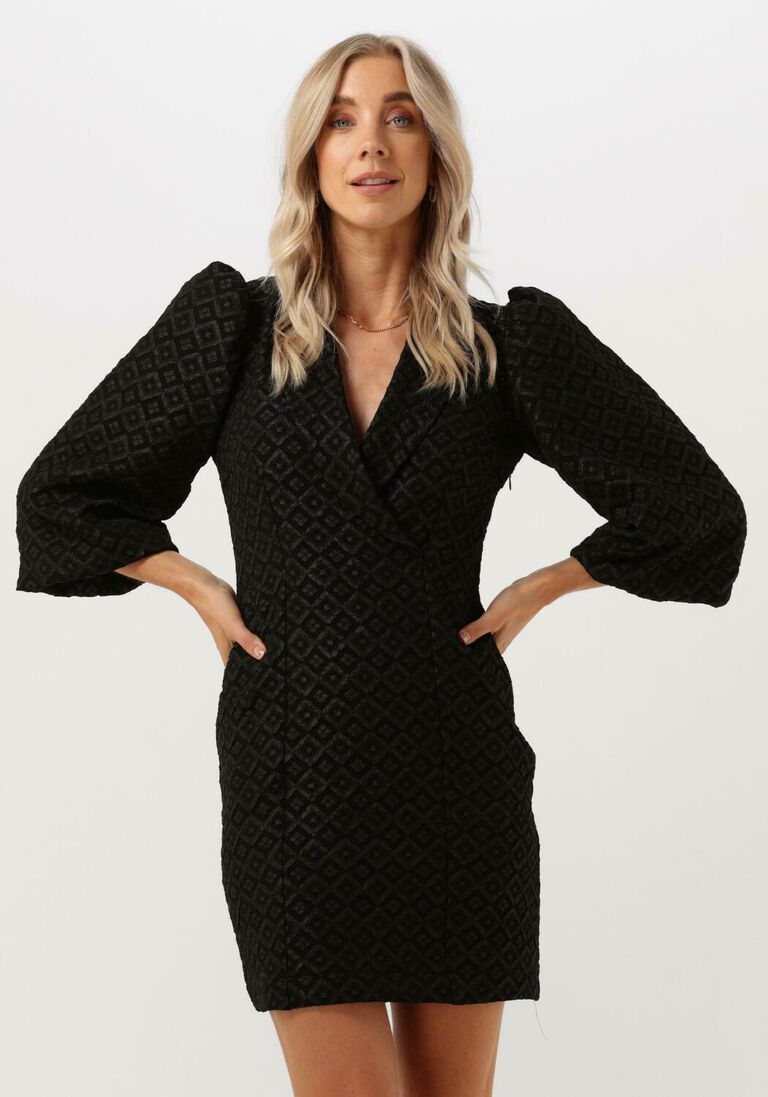 Y.A.S. zwarte y.a.s. mini jurk yascisca 3/4 dress