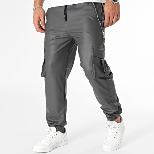 Pantalon Cargo Gris Anthracite