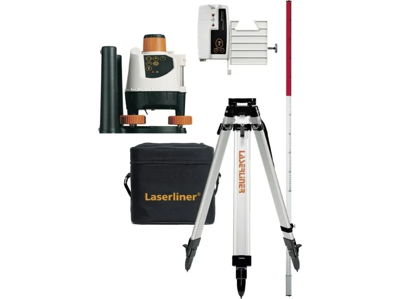 Laserliner BeamControl-Master 120 Set Rotationslaser Kalibreret (ISO) inkl. stativ Rækkevidde (max.): 120 m