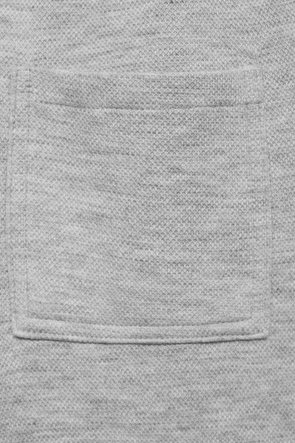 Mango Kids joggingbroek grijs melange