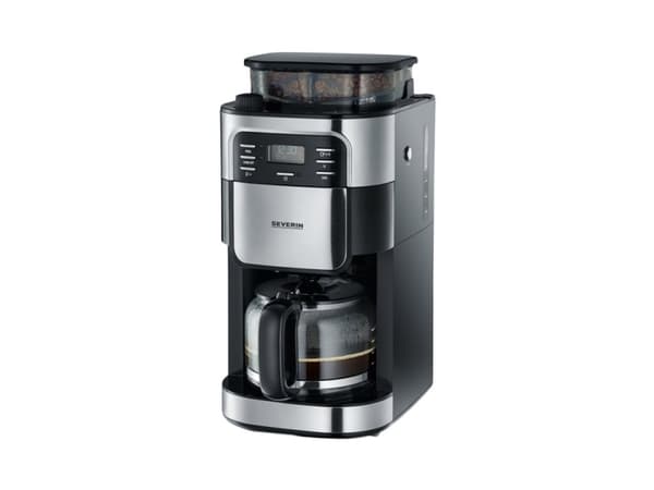 SEVERIN KA 4810 - Kaffemaskin - 10 kopper - rustfritt stål / svart
