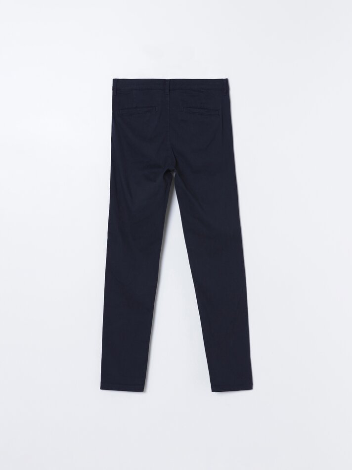 Calças chino skinny - Azul Comissária de Bordo