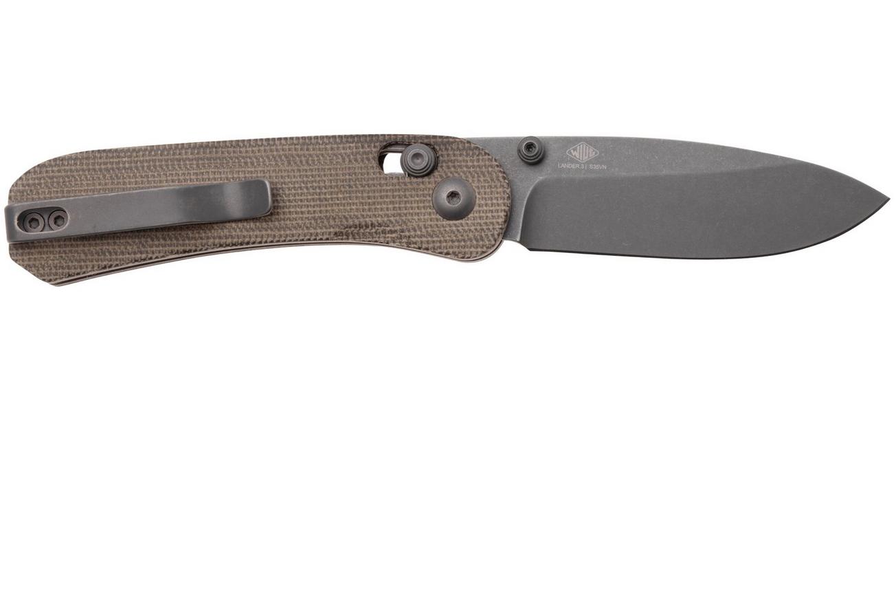 Knafs Lander 3 KNAFS-00397, Moondust S35VN, Moondust Canvas Micarta zakmes