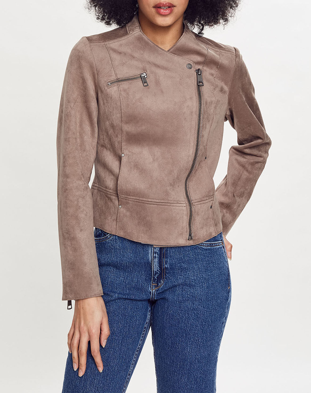 Esprit Perfecto en suédine beige moyen
