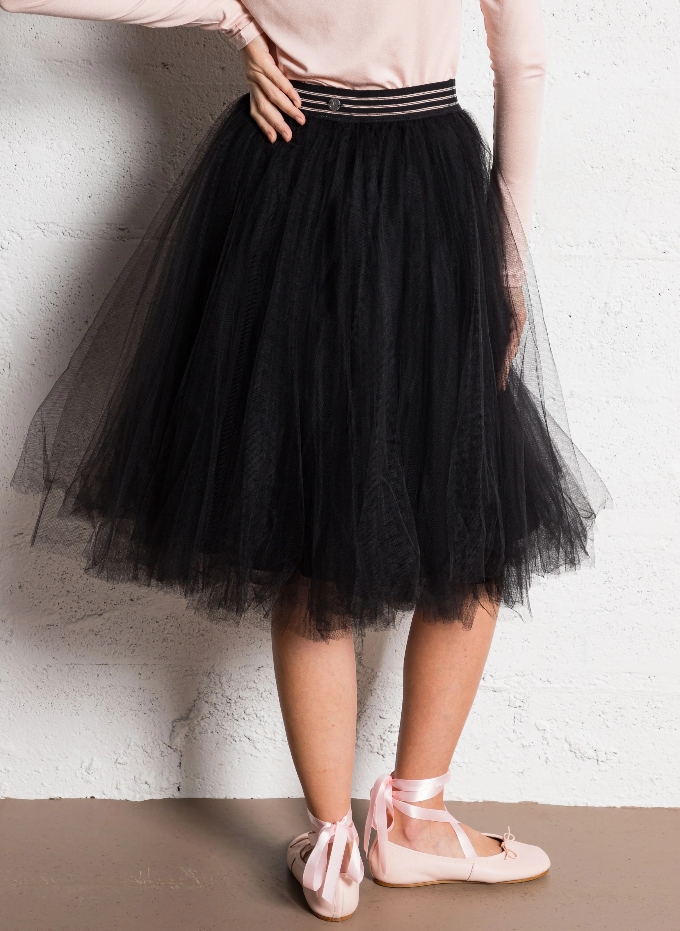 Jupon en tulle | Noir