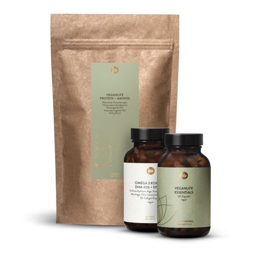 Sunday Natural Products  Veganlife Essentials + Protein + Omega 3 Set