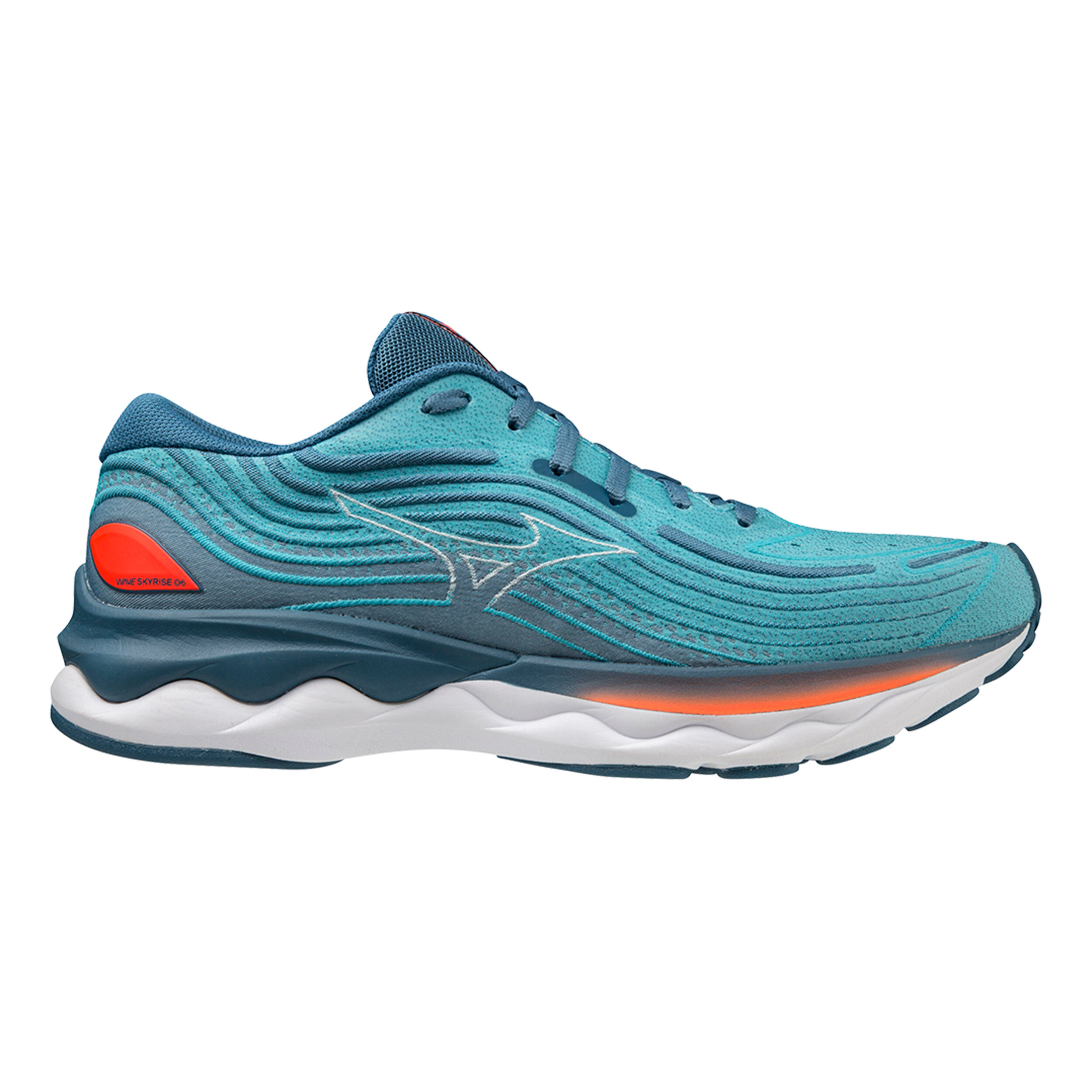 Mizuno Wave Skyrise 4 Chaussure De Running Sans Stabilisateurs Hommes - Bleu , Orange
