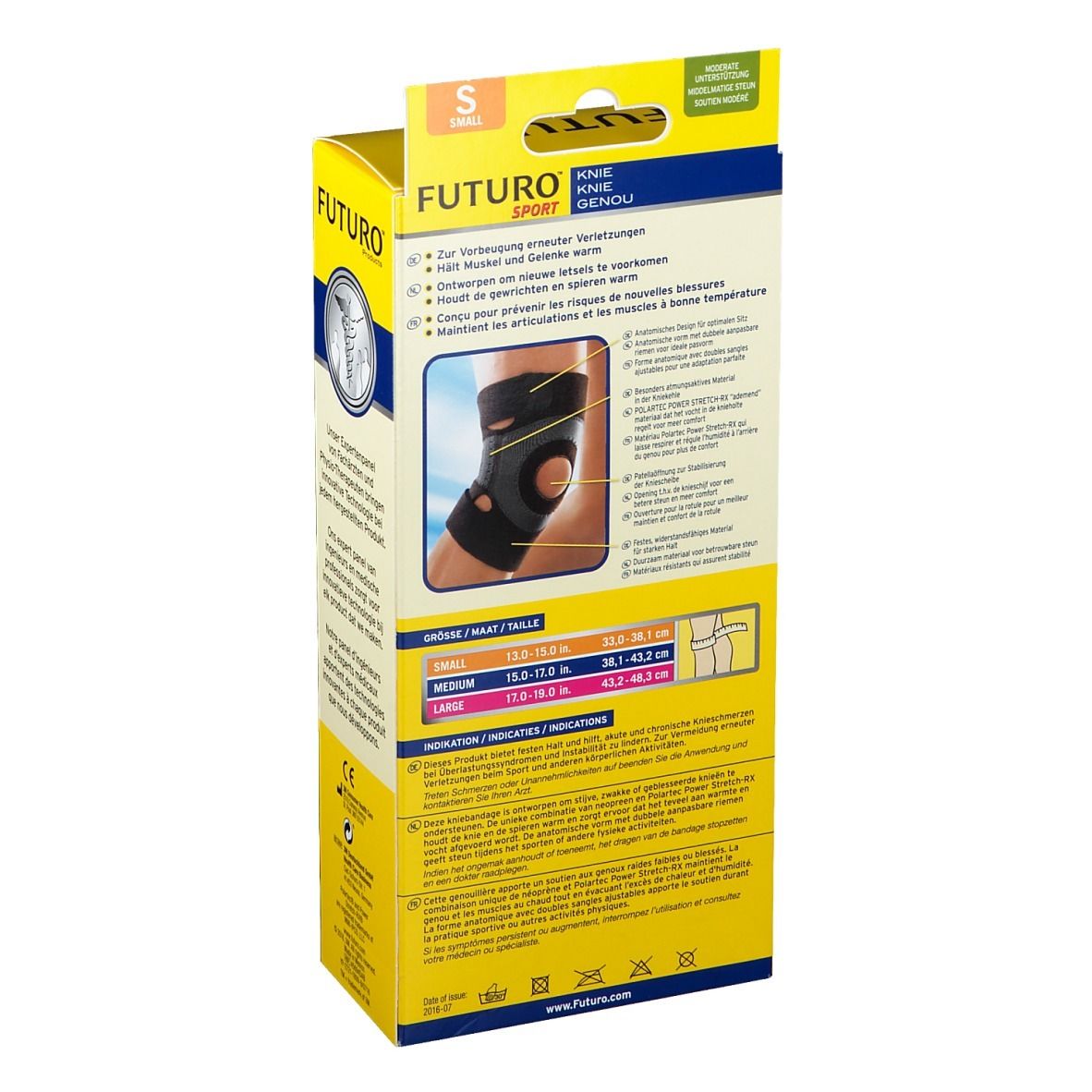 FUTURO™ Sport feuchtigkeitsregulierende Knie Bandage S