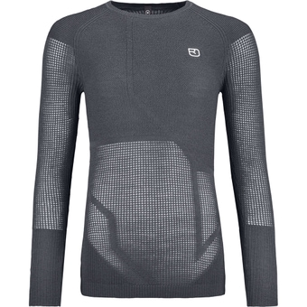 Ortovox Merino Thermovent Funktionsshirt Lang Dark Grey Blend Damen