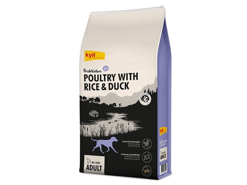 kyli Trockenfutter FreshNature Nr. 25 Poultry, 12 kg Alleinfuttermittel für ausgewachsene Hunde