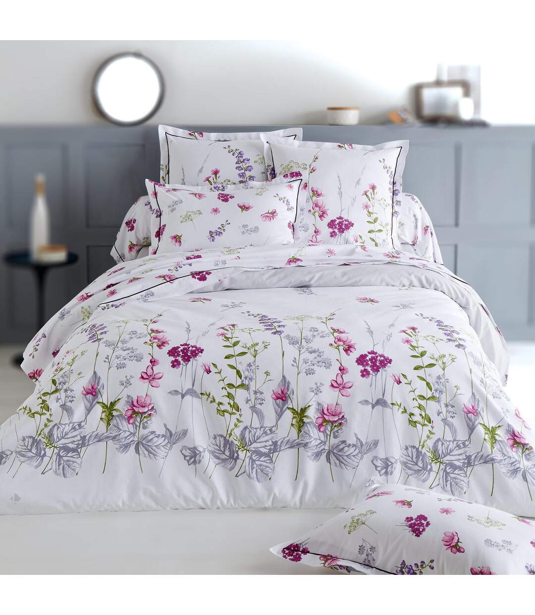 Drap plat 280x310 cm coton PRETTY blanc