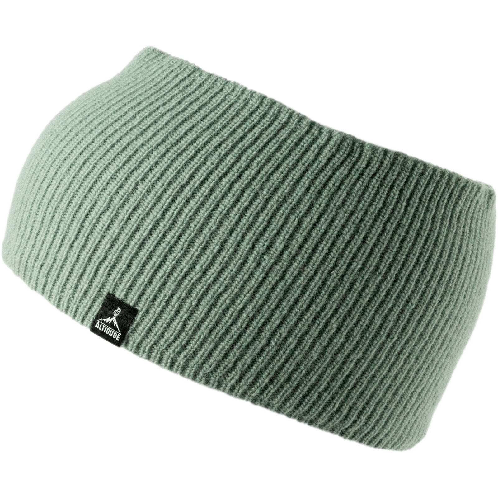 ALTIDUDE Merino Stirnband Hermit Ripp Strick Kopfband Ohren Schützer Lamm Wolle Farbe: sand