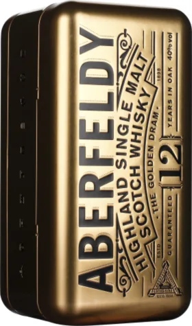 ABERFELDY 12 YEARS SINGLE MALT GOLD GIFTBOX 70CL