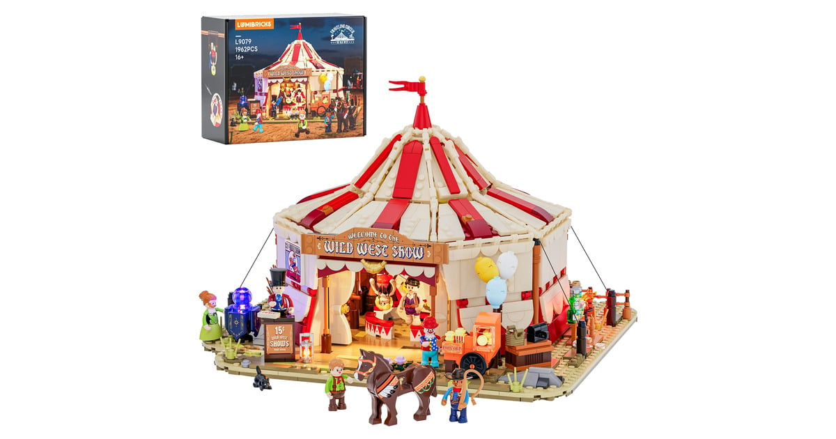 LumibricksThe Old West - Traveling Circus Constructiespeelgoed  (L9079)