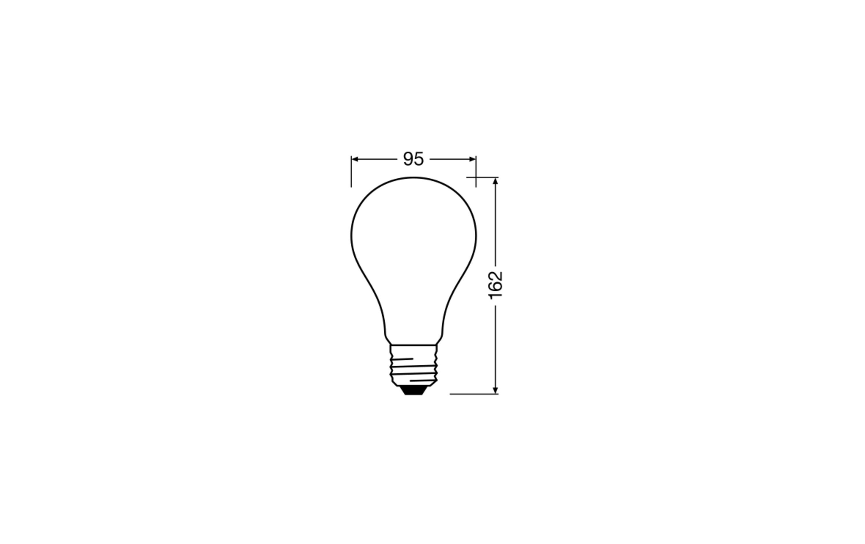Lampe LED Star Classic, E27, 24W, 2700 K, WarmweissKlassische LED-Lampe in Birnenform