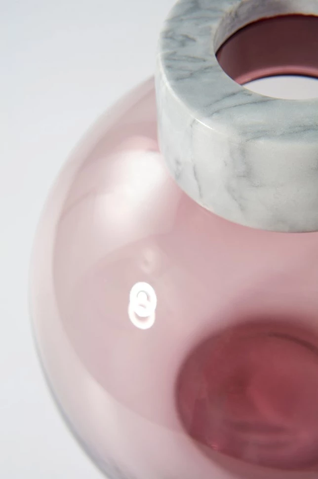 HILLEVI glassvase - høyde 19 cm