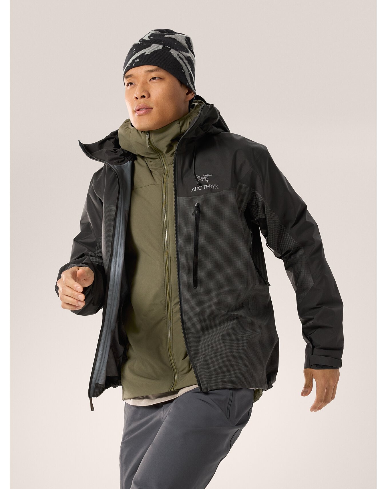 Alpha Jacket Herre Black
