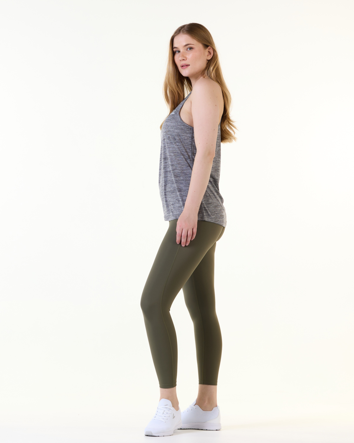 LEVITY Essential Marl Tank Top Grey Marl