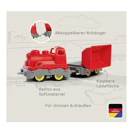 BIG Power Worker Mini Zug mit Wagon