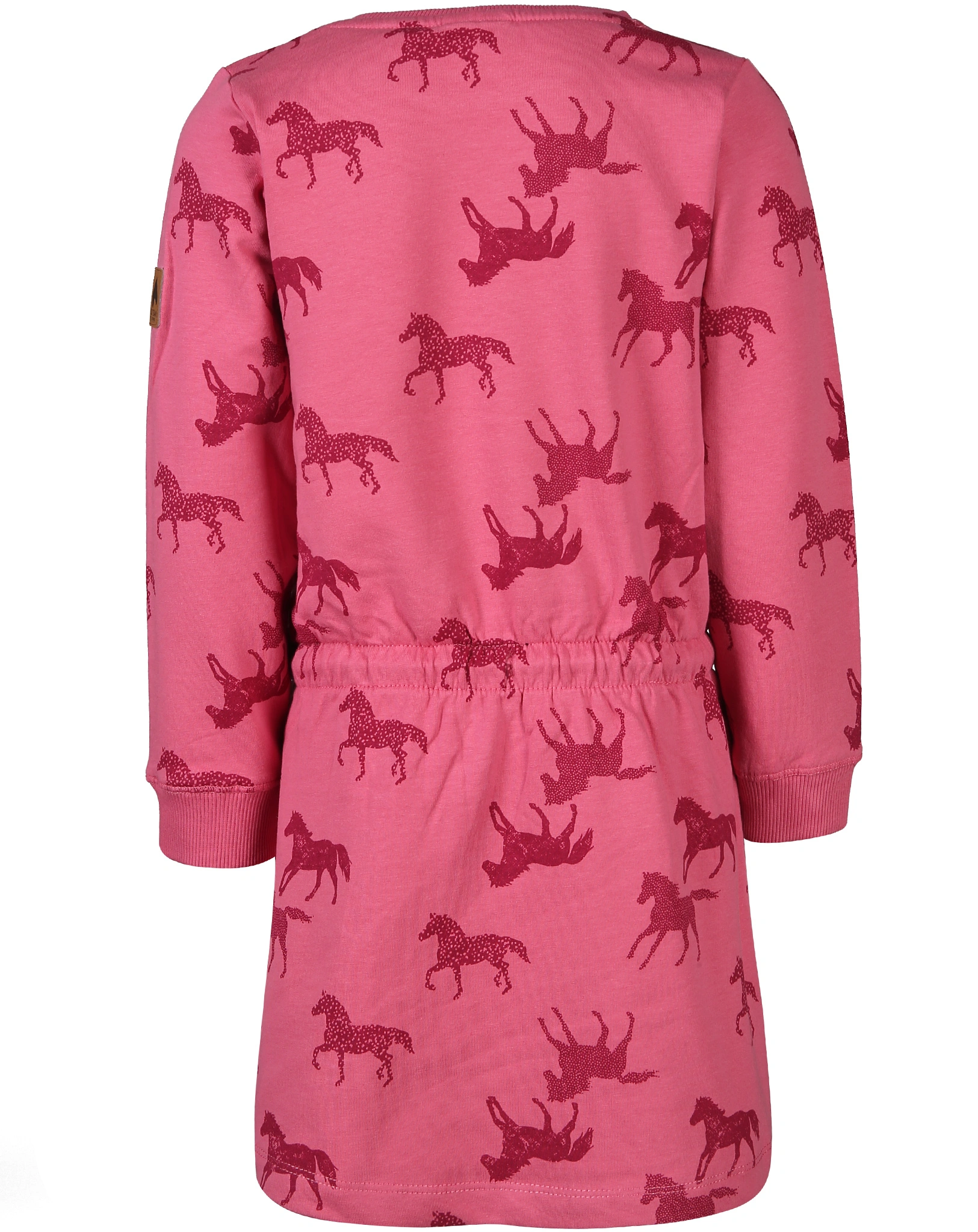 Langarm-Kleid HORSES AOP in pearl pink
