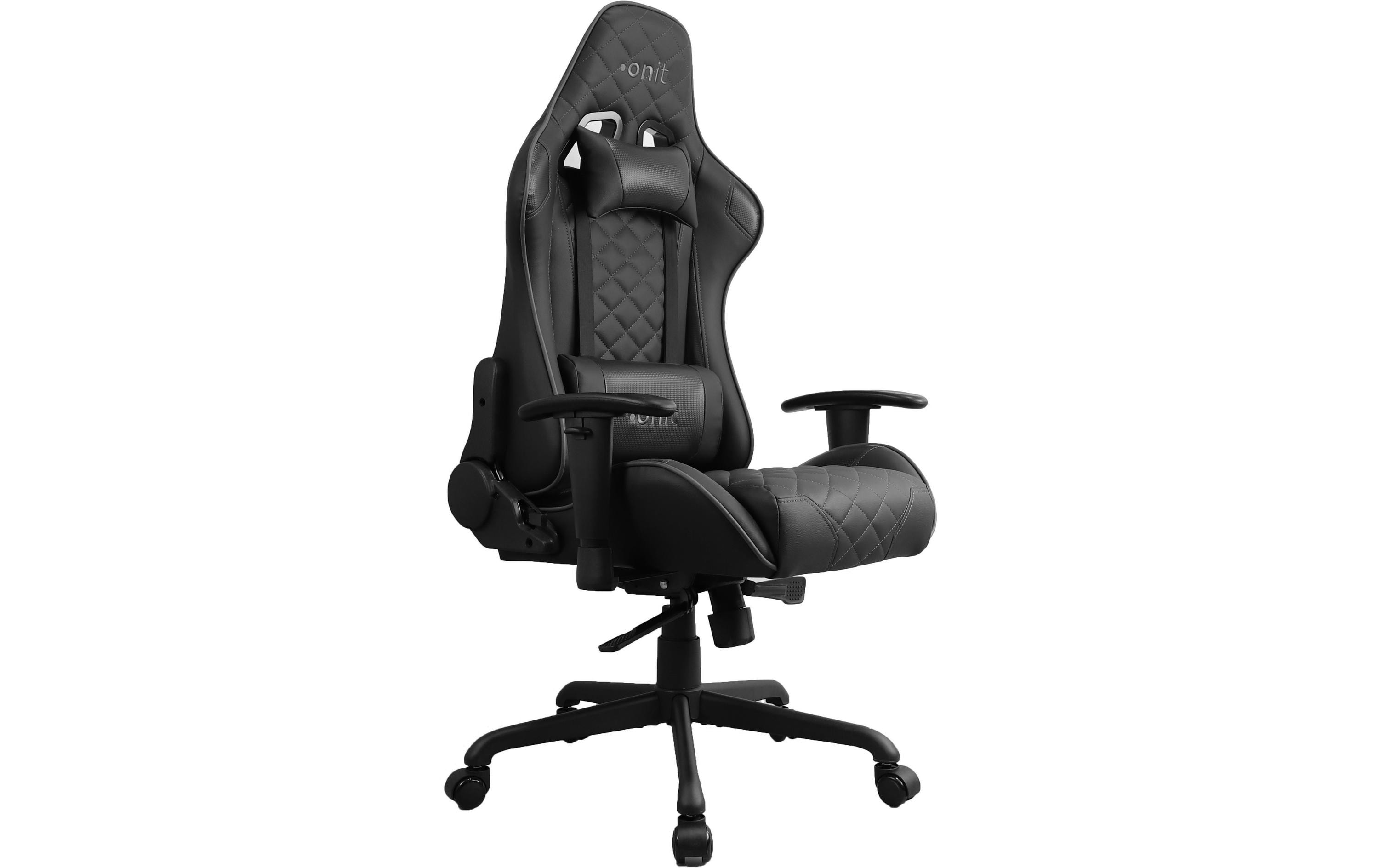 Gaming-Stuhl Deepblack Schwarz<br>Bürostuhl für lange Gaming-Sessions und Arbeitstage