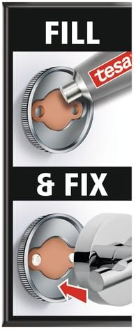 (45x45mm) Powerbutton Classic Selbstklebender Haken Handtuch / Kleiderhaken (59333-00000-01) - Silber