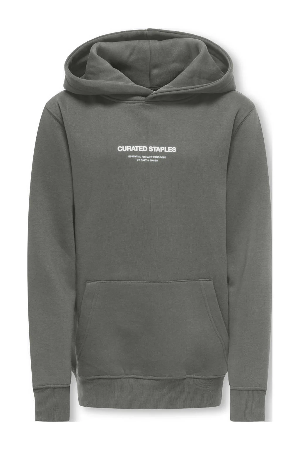 ONLY & SONS JUNIOR hoodie grijs