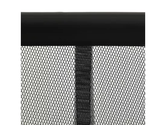 Moustiquaire de porte rideau en maille 10 pcs Noir 240x240 cm