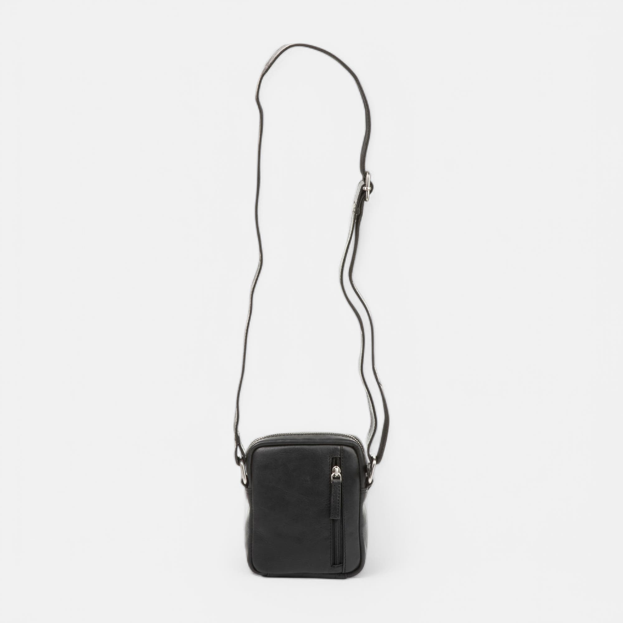 Sac homme en cuir noir