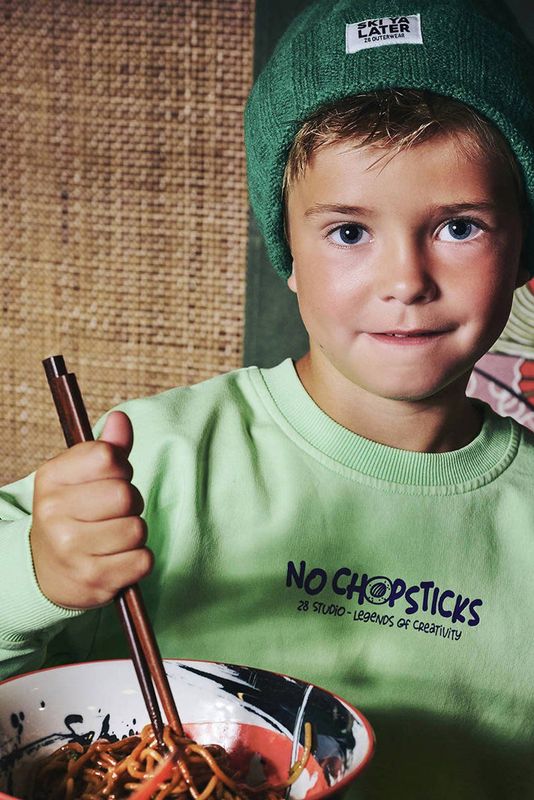 Z8 - Brex - Kids Sweater - Groen - Met Backprint