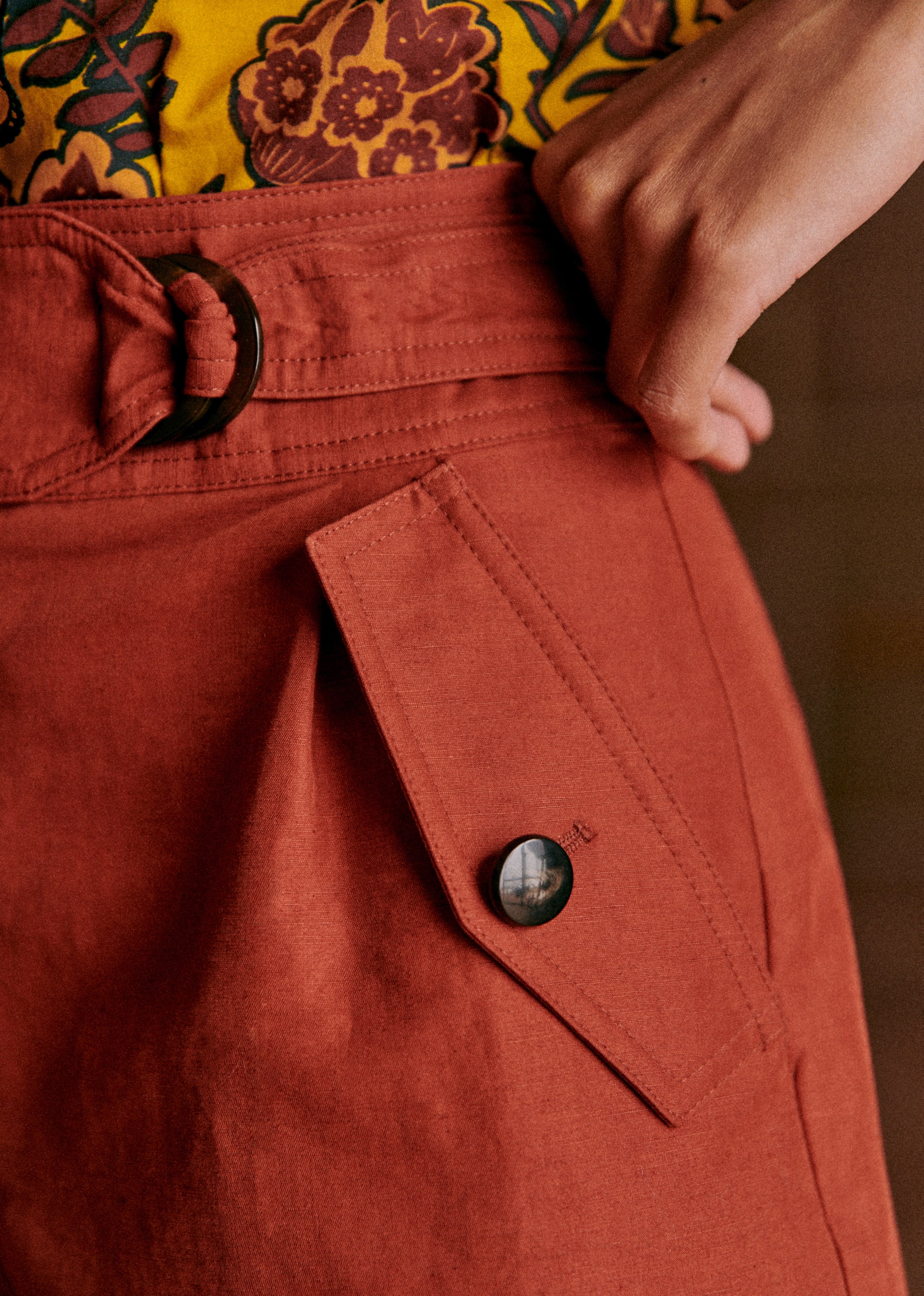 Short Cedric - Terre - E-SHOP/JUPES & SHORTS 5905647