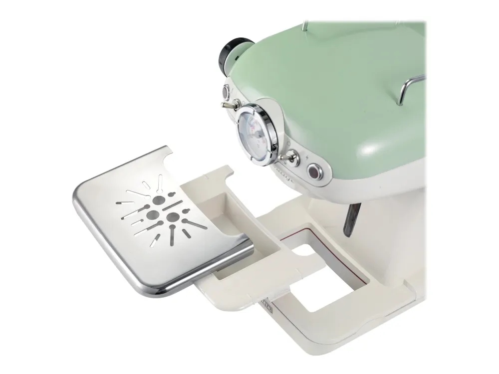 Ariete 1389 Vintage - Kaffemaskine med mælkeskummer - 15 bar - grøn