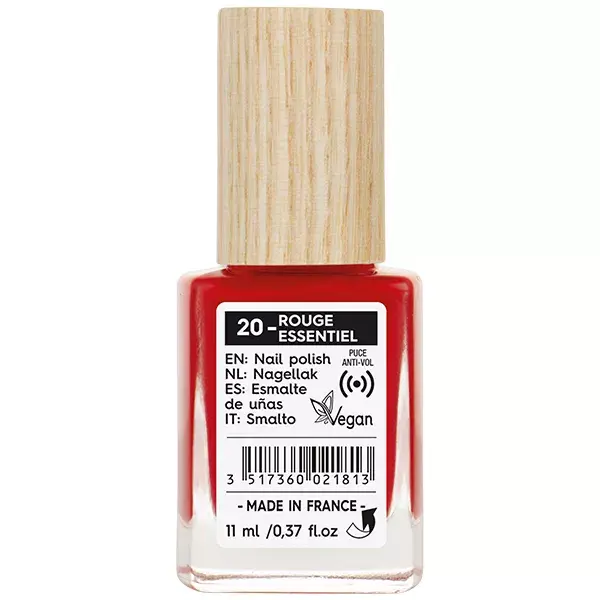 Esmalte So'Bio Étic Natural Color nº 20 Vermelho Essencial 11ml