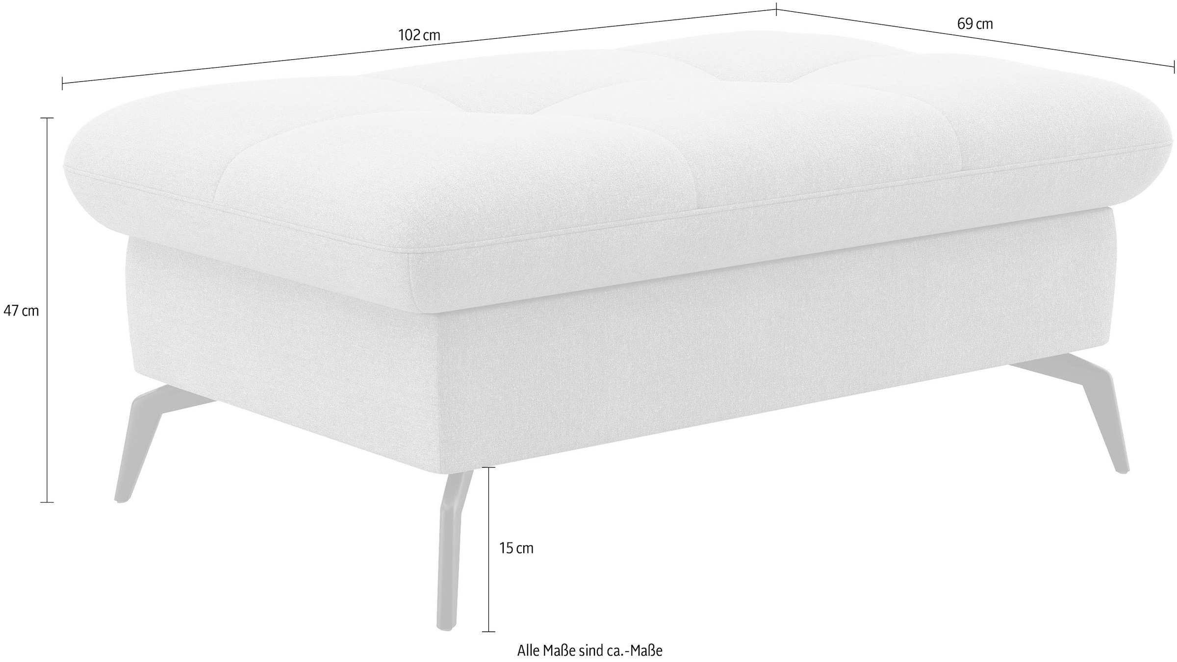 sit&more Polsterhocker »Amica« mit Stauraum