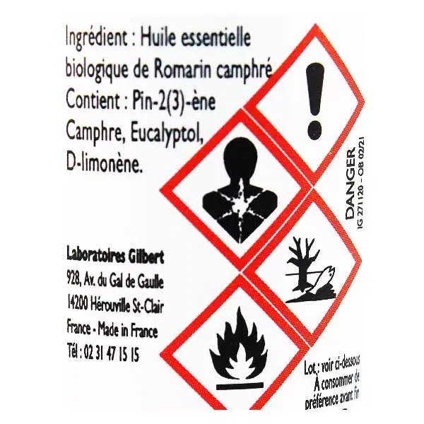 Le Comptoir Aroma Cânfora Óleo Essencial de Alecrim 10ml