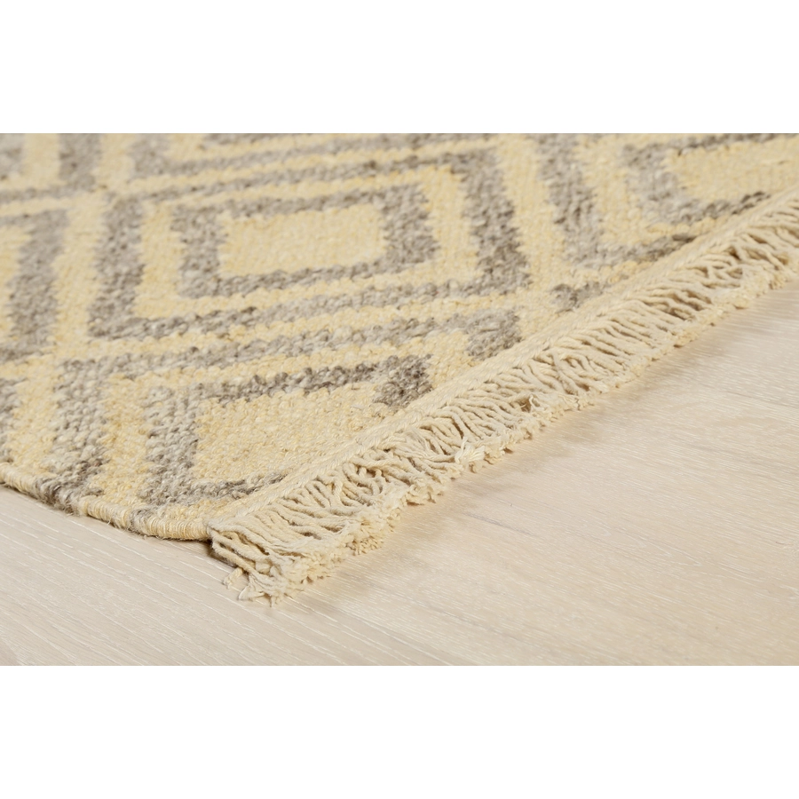 Green Looop Handweb-Teppich Lyon taupe beige