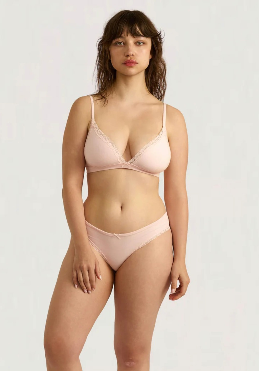 Organic Basics Briefs Flex Lace Briefs Soft Blush