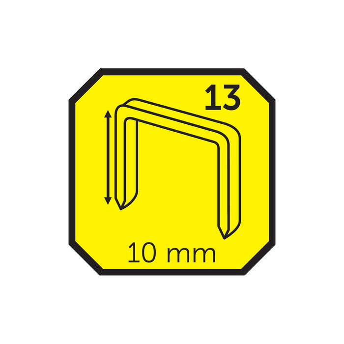 Hæfteklammer 10 mm nr. 13 1000 stk. - Probuilder