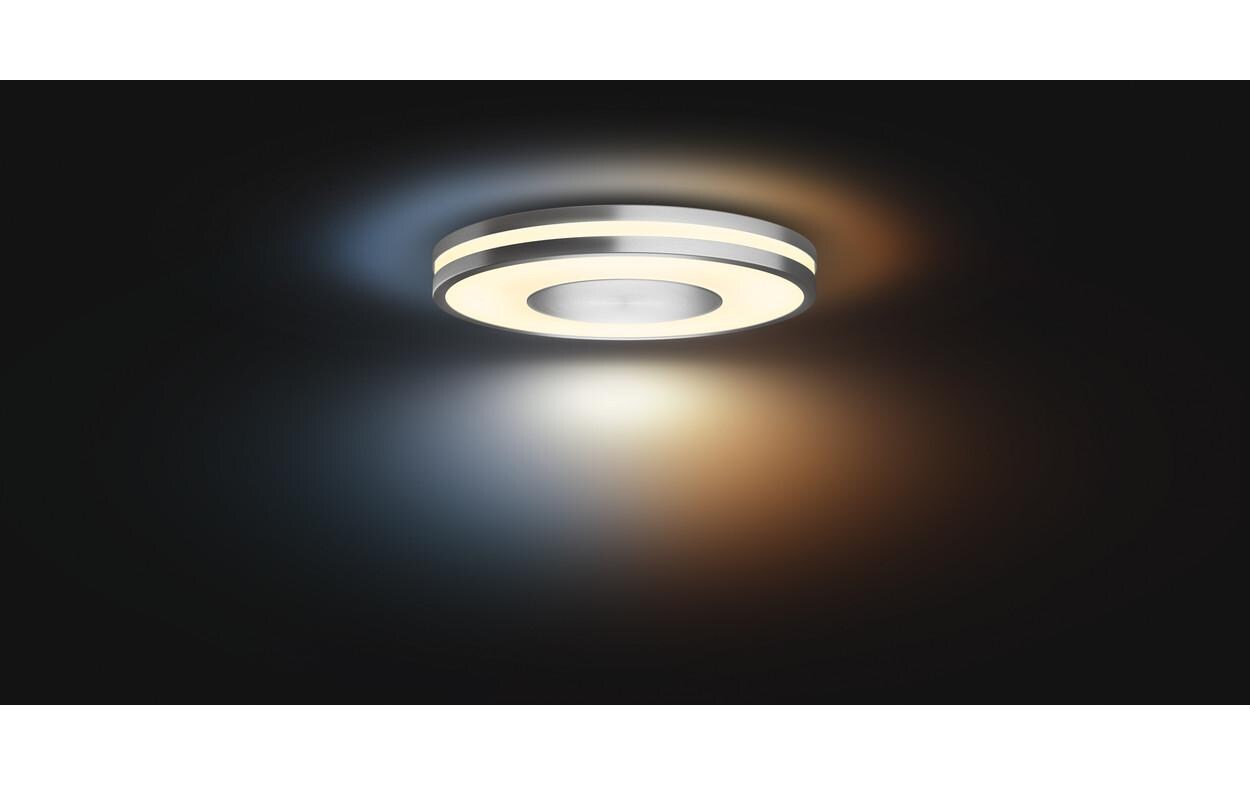 White Amb. Being Deckenleuchte silber 2400 lm + Dimmer<br>LED Deckenlampe