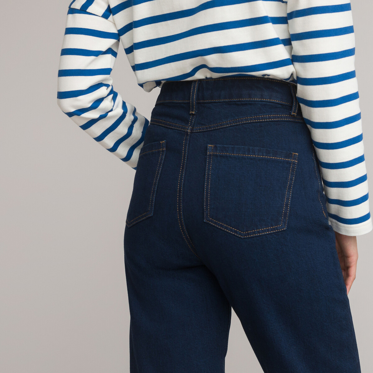 COLEÇÃO LA REDOUTE<br>Calça jeans mom, cintura alta