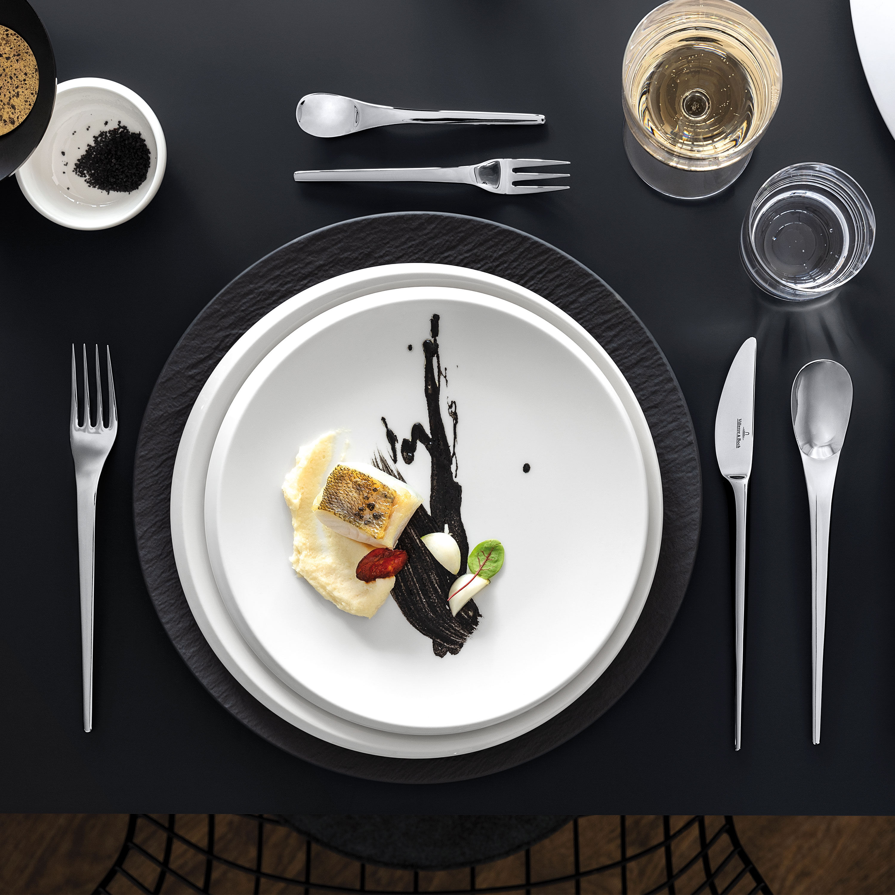 NewMoon Dinner plate White, 10.7'', Premium Porcelain