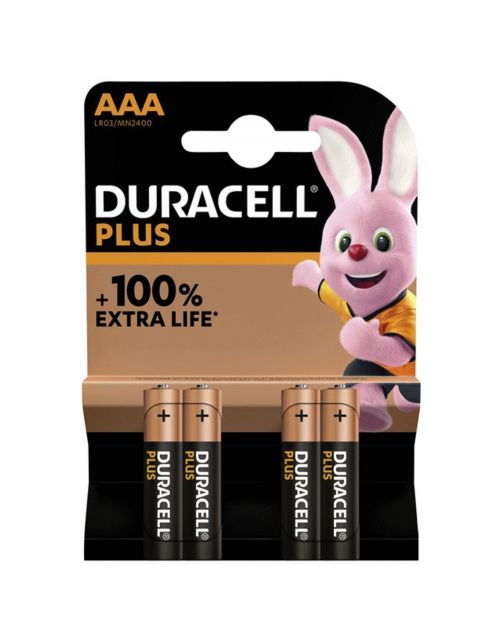 Duracell Batterij Mainline Plus Aaa 4 St - Batterijen -