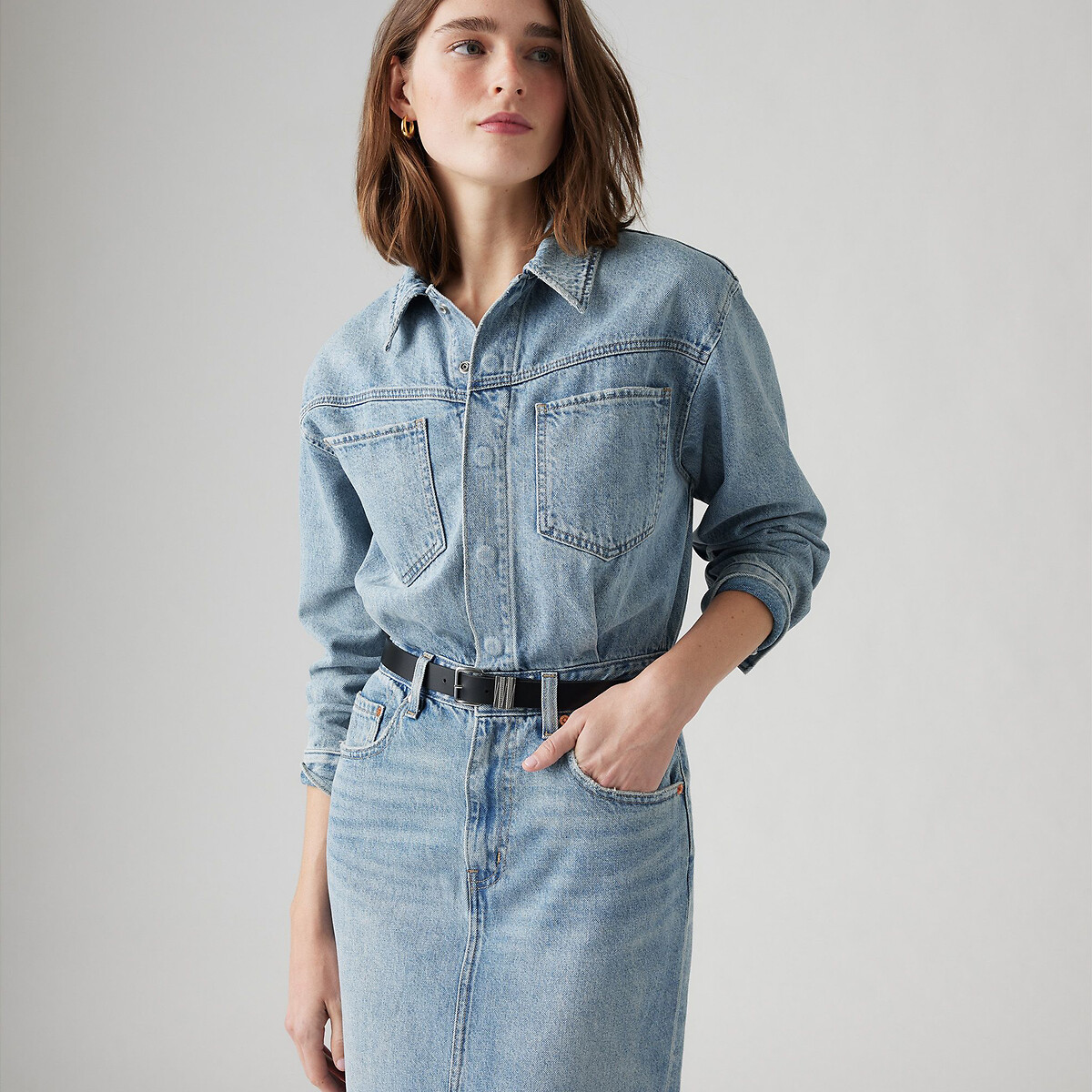 Vestido camisa jeans ajustado da LEVI'S