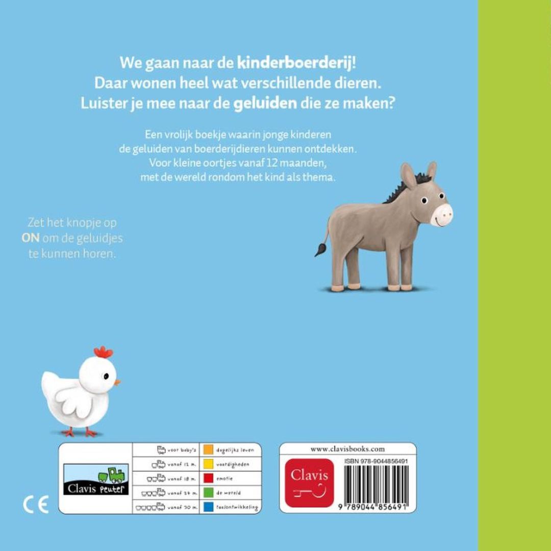 Uitgeverij clavis geluidenboekje kinderboerderij