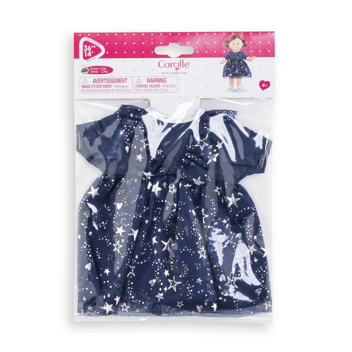 Ma Corolle - Robe chic bleu avec étoiles